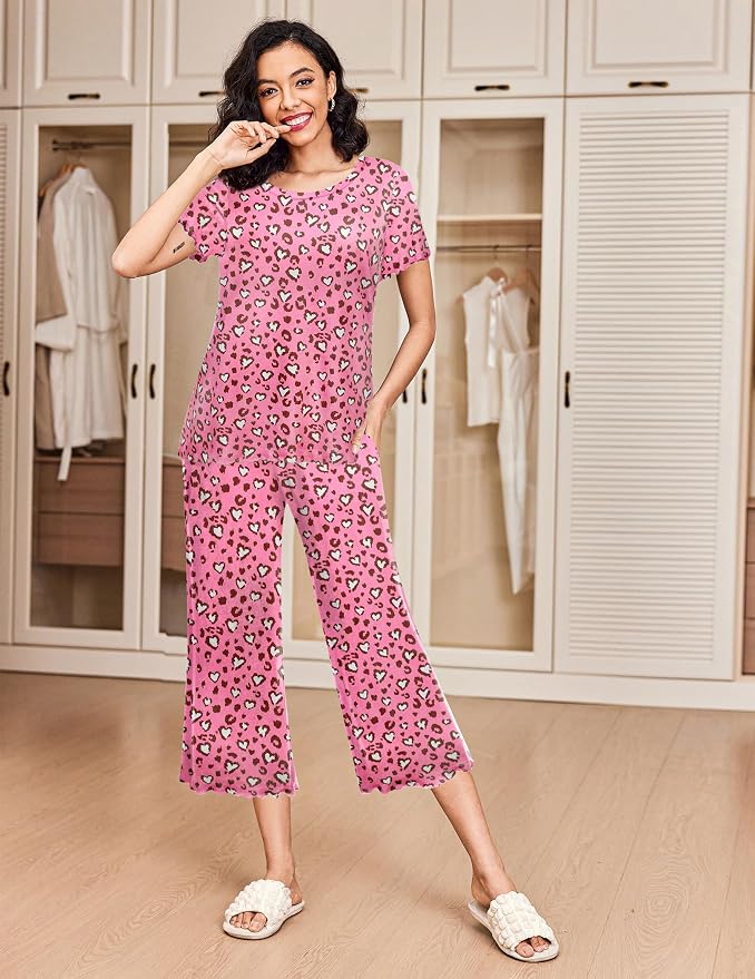 Pink Leopard/Butterfly Print