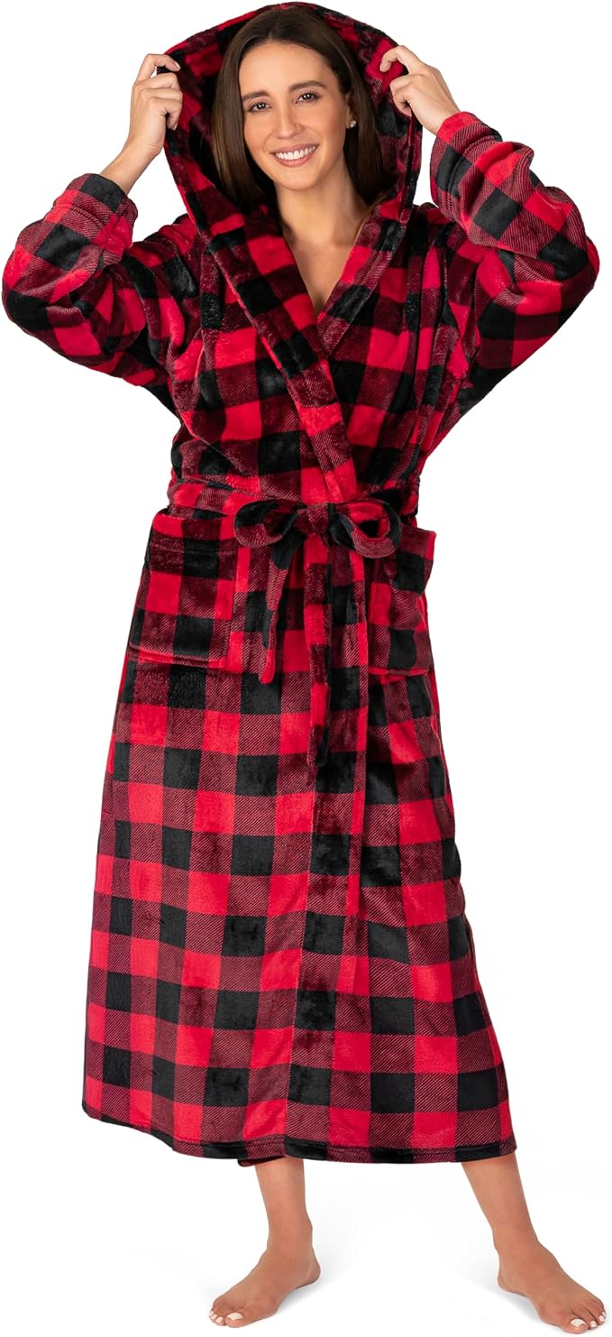 With Hood - Checkered Red