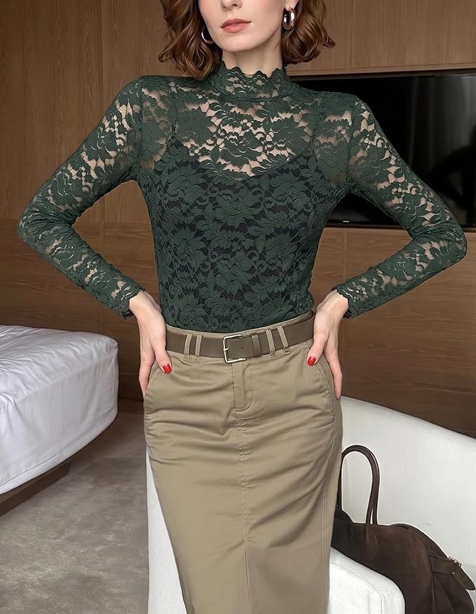 Dark Green & With Camisole