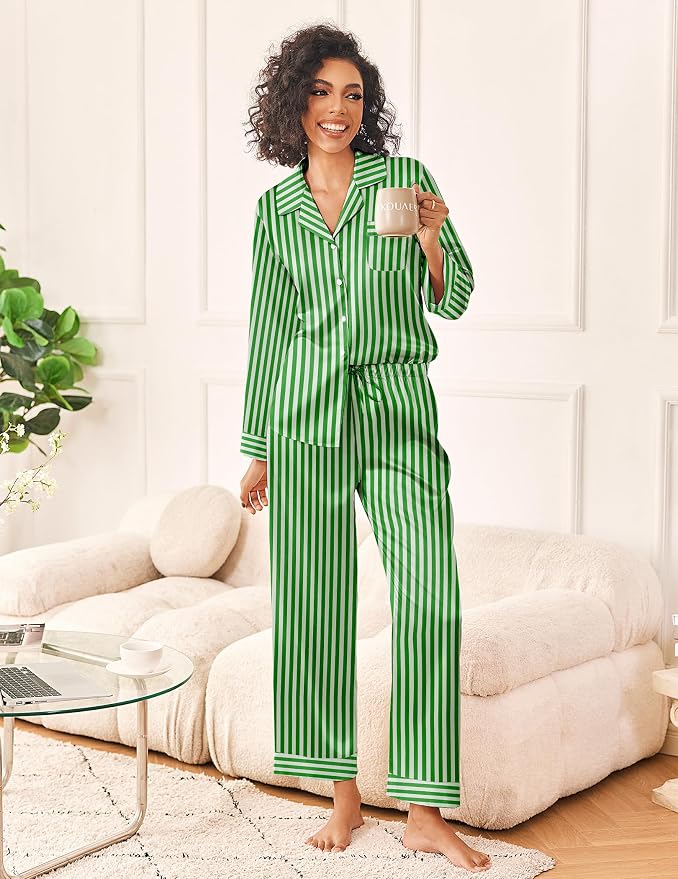Green White Stripe