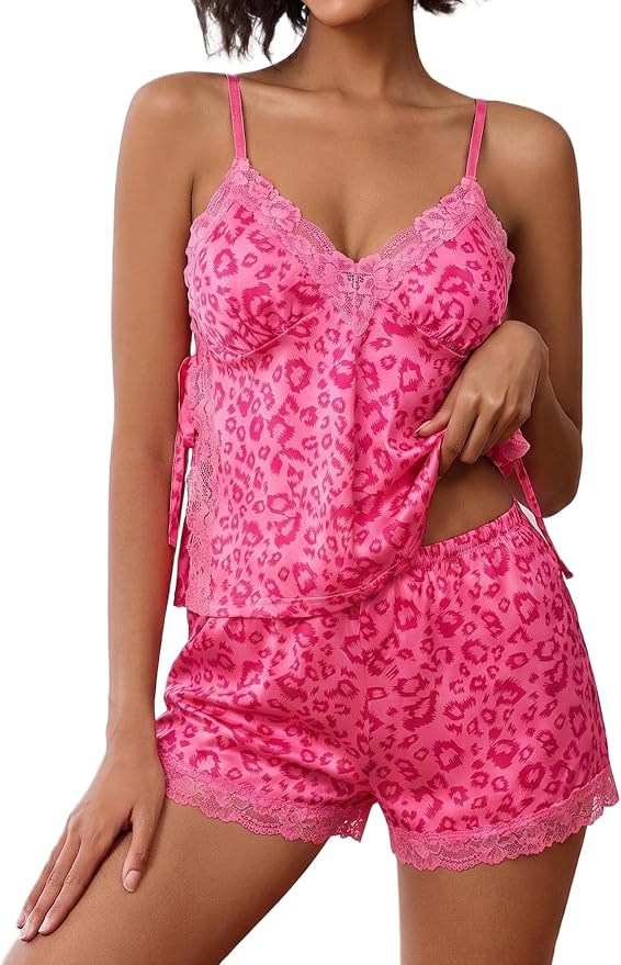Rose Red Leopard Print