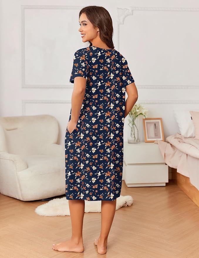 Floral Navy Blue