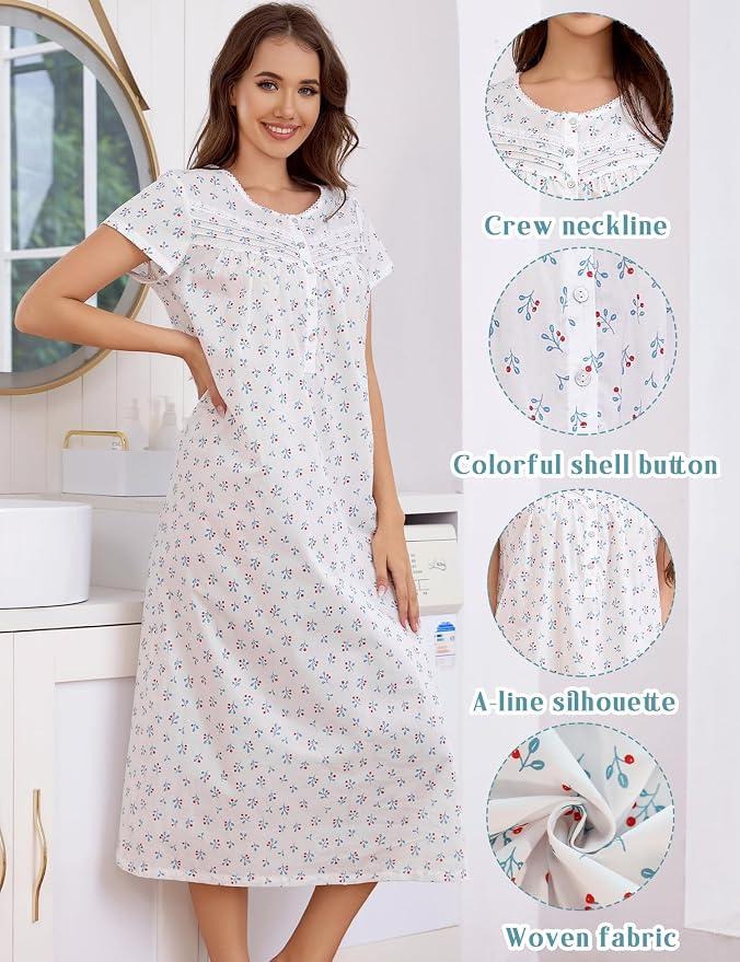 Woven-100% Cotton Cherry Blossoms