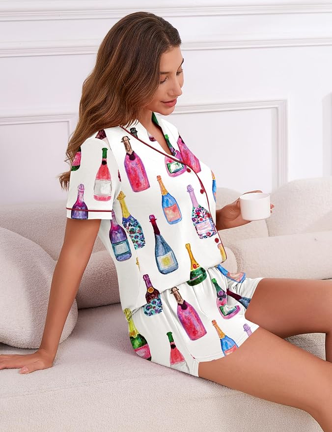 White Wine Bottle Print
