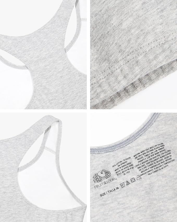 Skinny Strip/White/Grey Heather