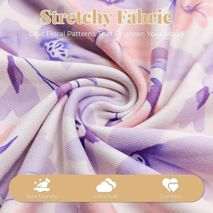 Purple Floral-pink