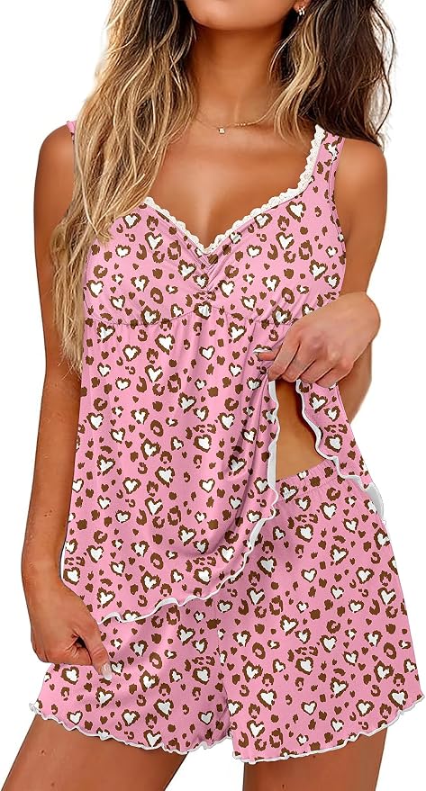 Heart/Leopard Print