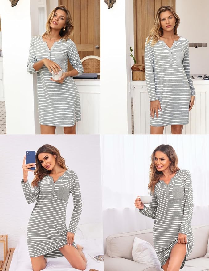 Light Grey Striped