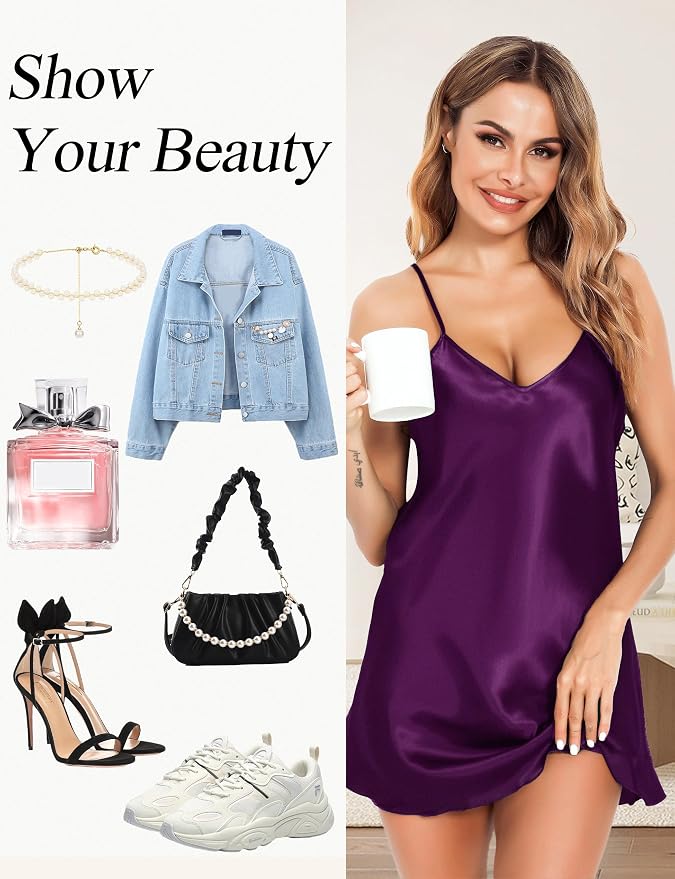 Dark Purple & Champagne