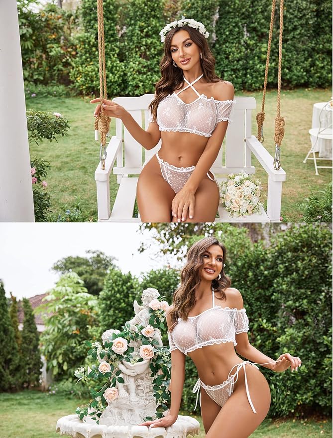 White Bow Print