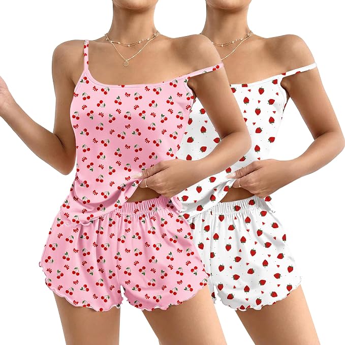 Pink Cherry&white Strawberry