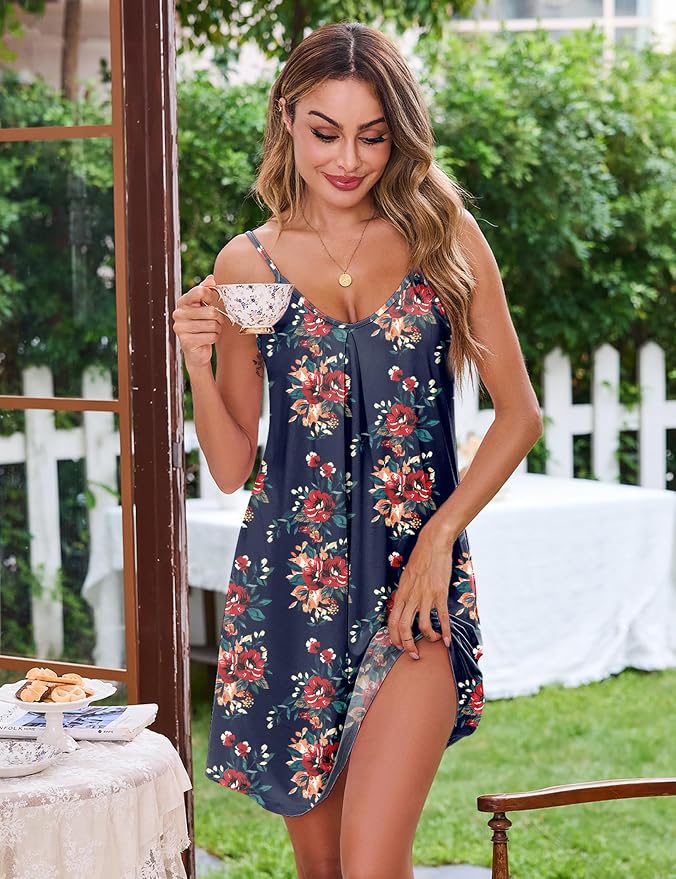 Navy Blue Floral