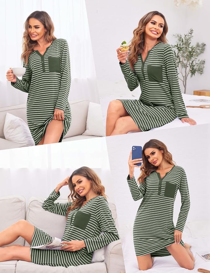 Army Green Striped