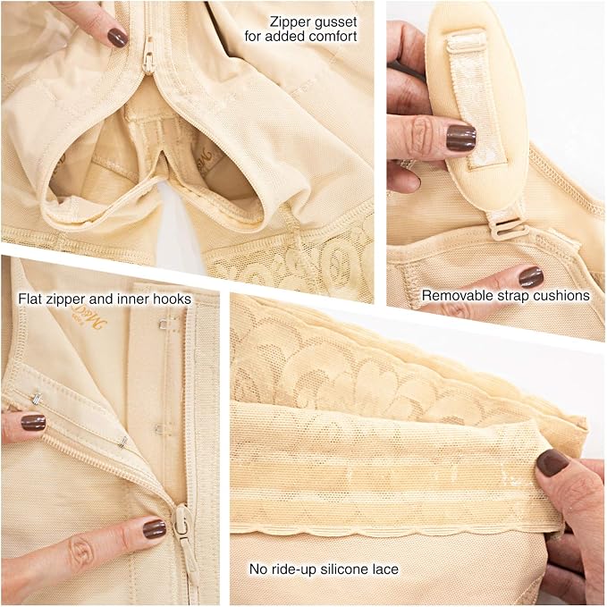 Beige-frontal Zipper Clousure-0768