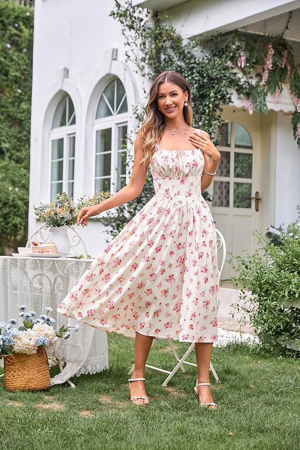 Beige Pink Floral