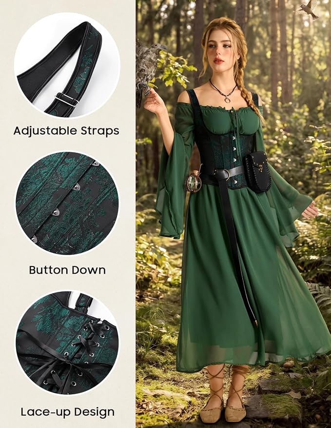 Dark Green Floral