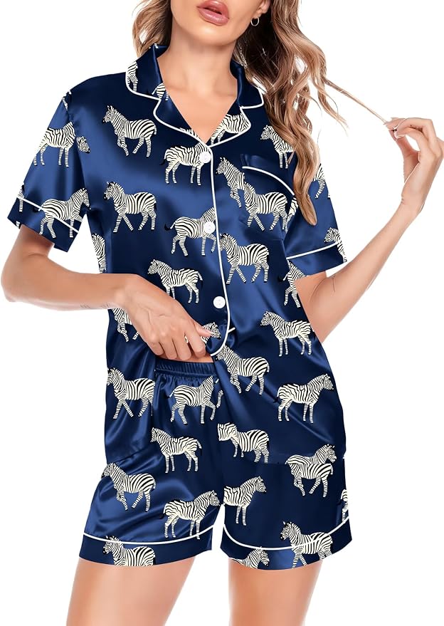 Navy Blue Zebra