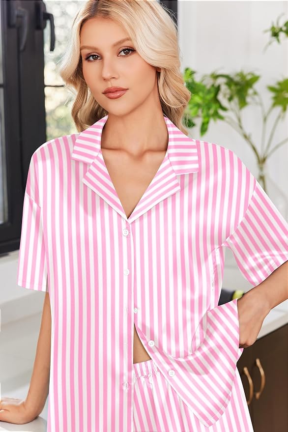 Pink White/Stripes