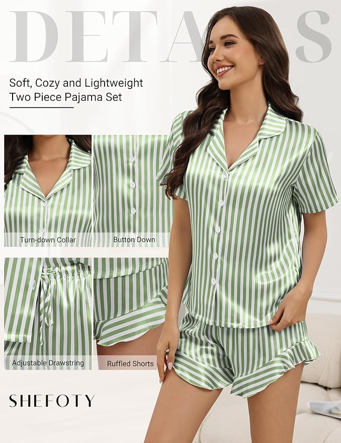Grass Green Striped
