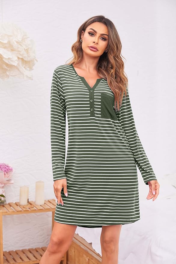 Army Green Striped