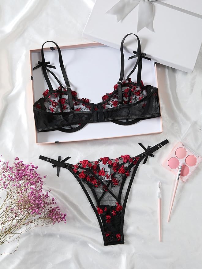 Bow Black Red
