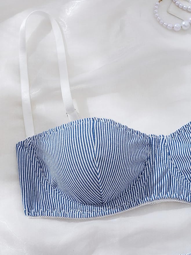 White Blue Stripes