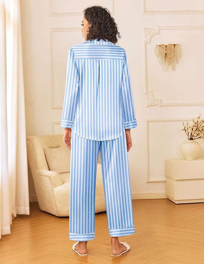 Blue White Stripe