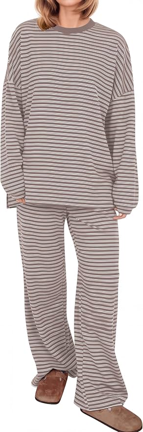 Wide Thin Stripe-coffee White