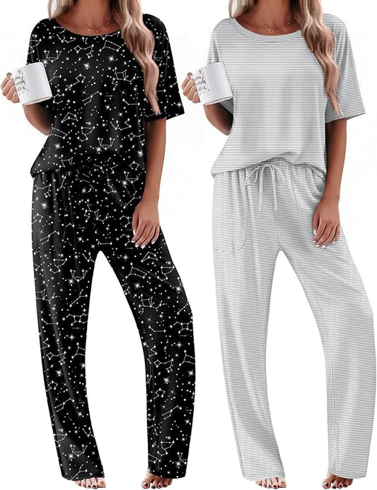 Grey Striped/Black Stars
