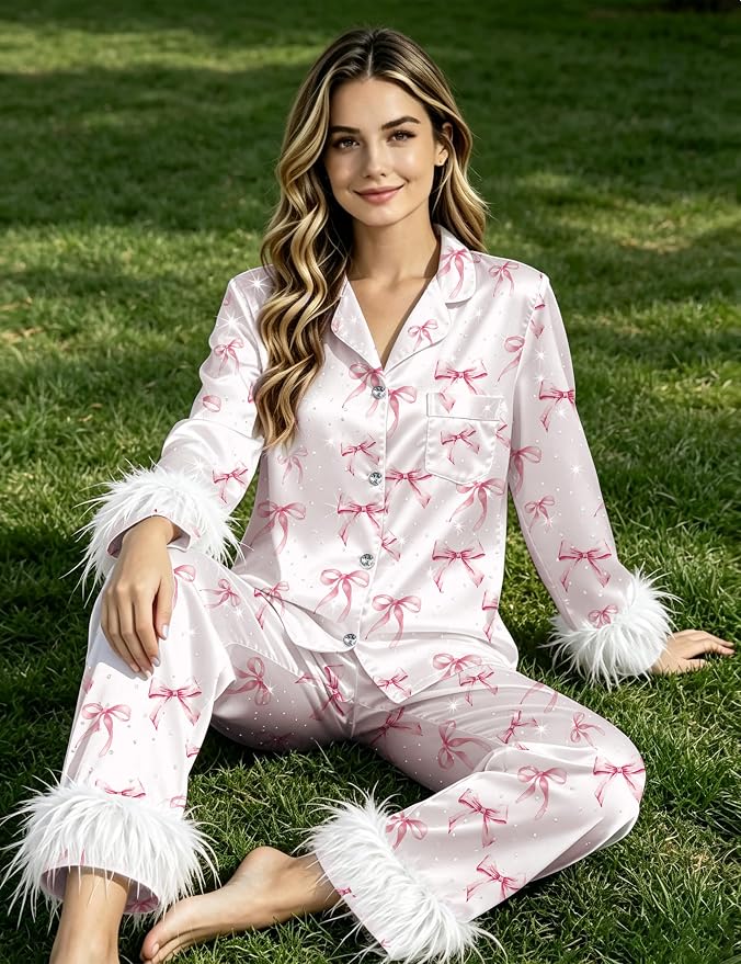 Rhinestone-pink Bow