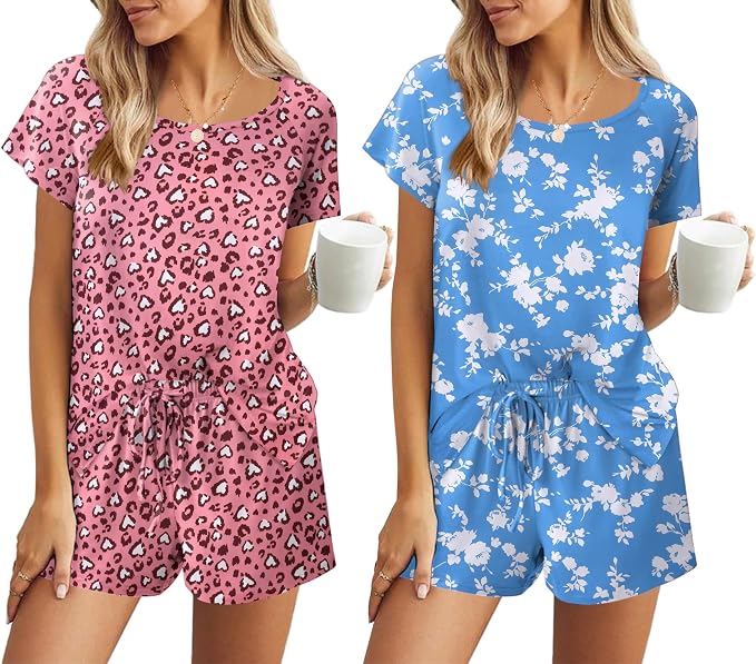 Pink Leopard/Blue Floral