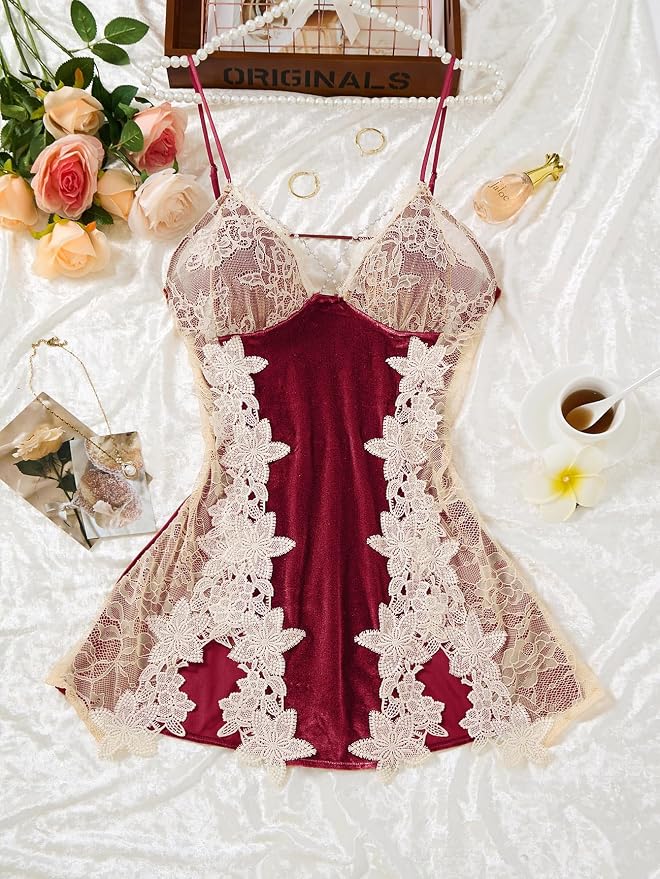 Velvet Burgundy Red