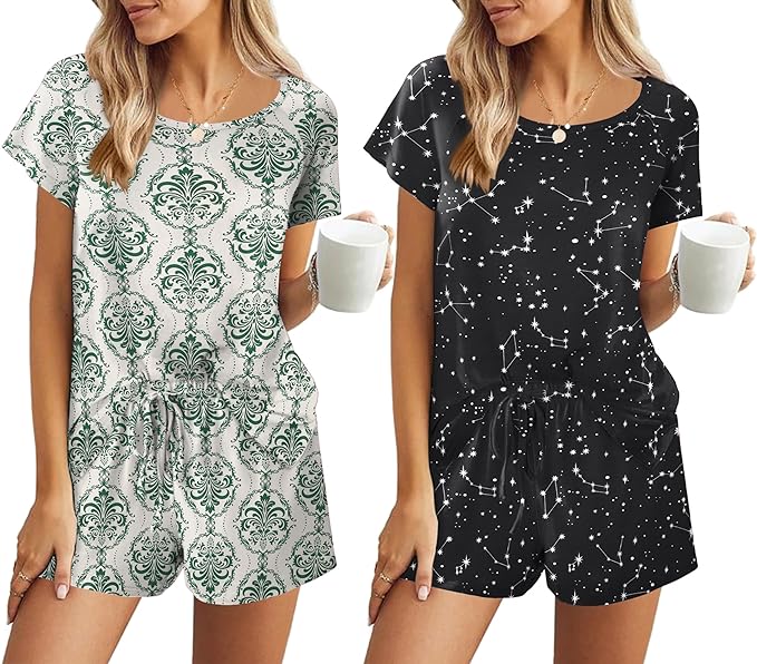 Green Print/Black Star