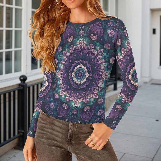 Purple Boho Print