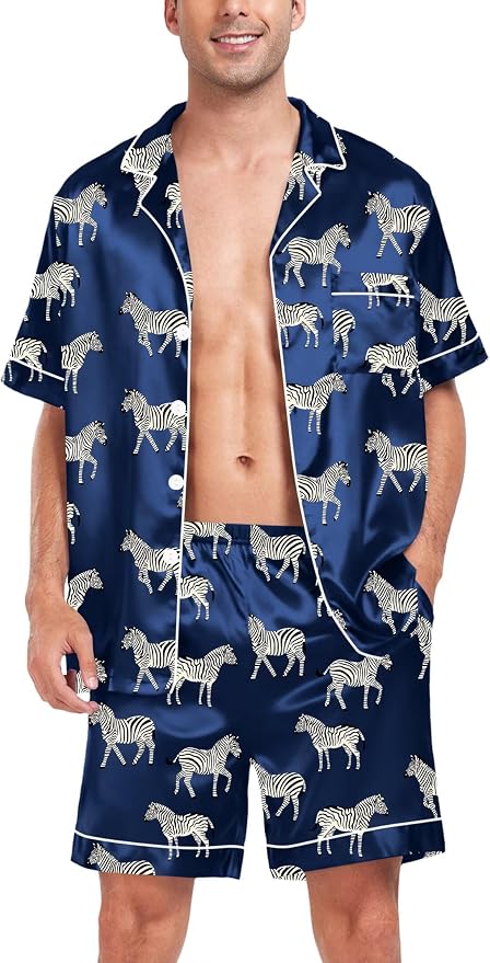 Navy Blue Zebra