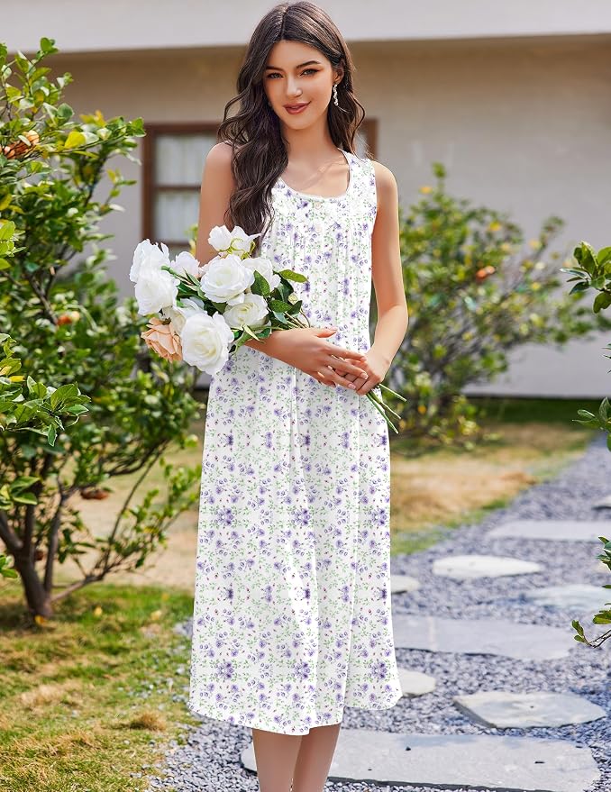 White Purple Florals