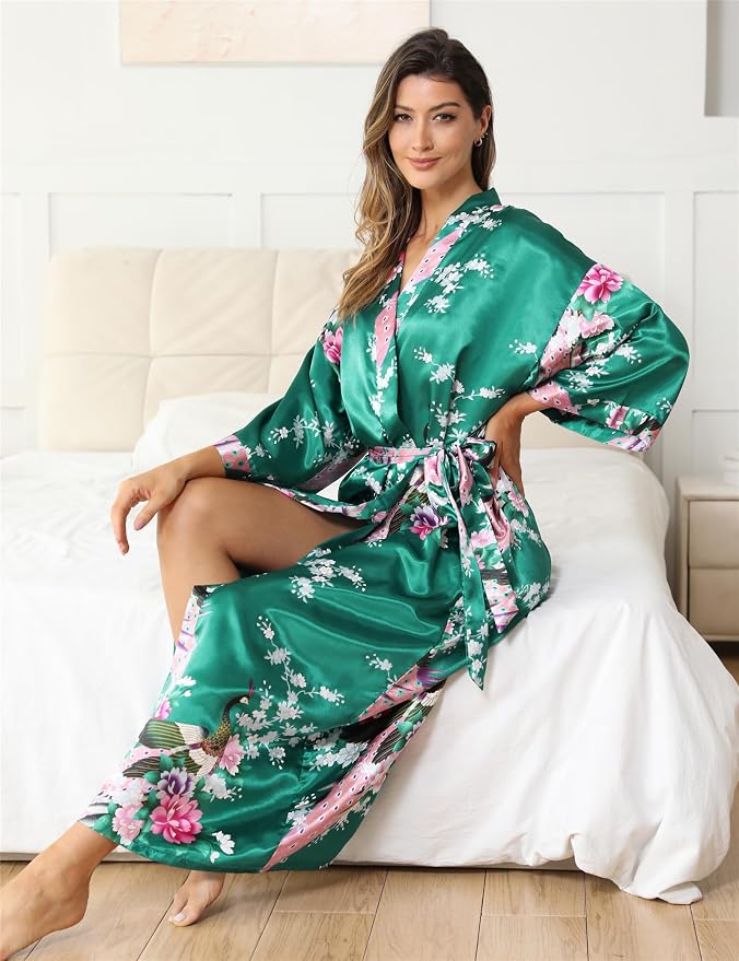 Peacock Floral Dark Green