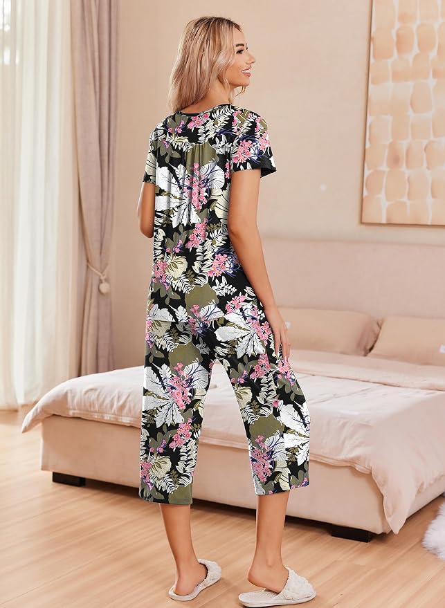 Black and Pink Floral