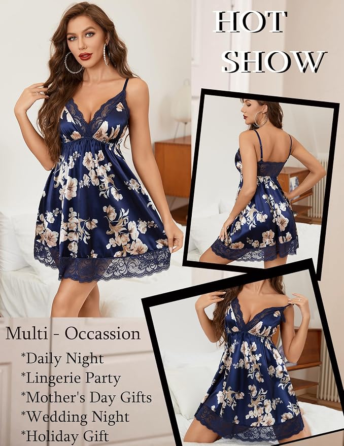 Navy Blue Flower