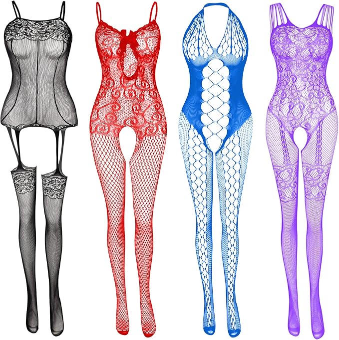 4 Pcs: Red+black+blue+purple