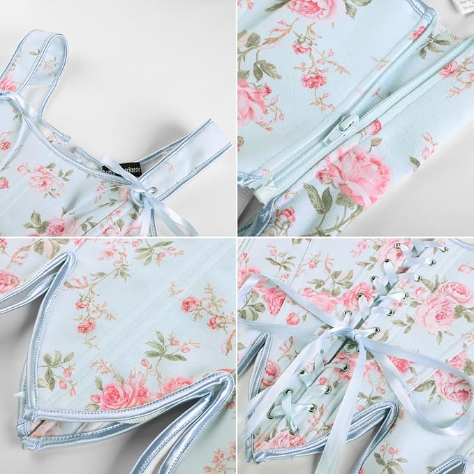 Blue Pink Floral