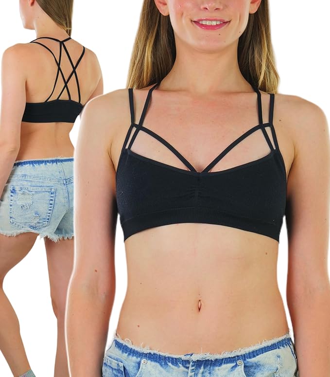 Seamless Double Strap - Black