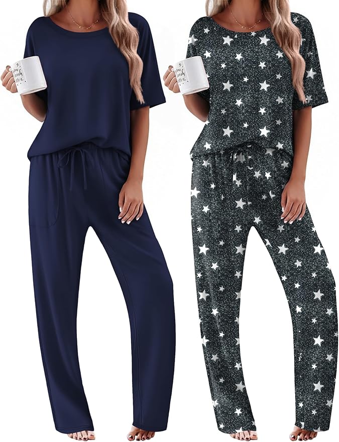 Dark Grey Stars/Navy
