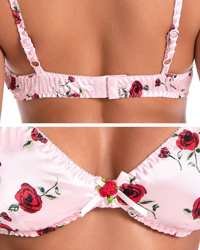 Baby Pink - Red Roses