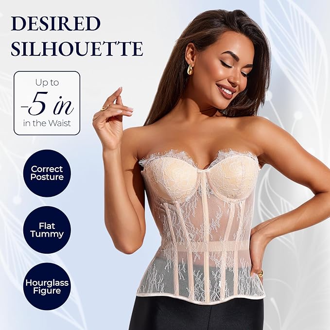 White Lace - Measure Your Body & Use the Size Chart!