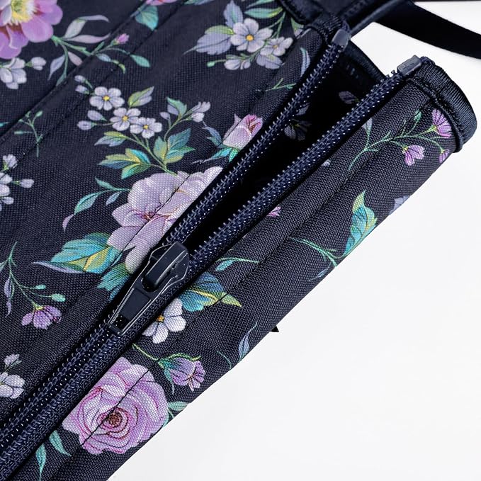 Navy Purple Floral