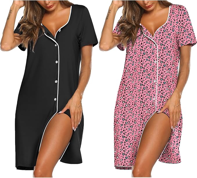 Black/Pink White Leopard