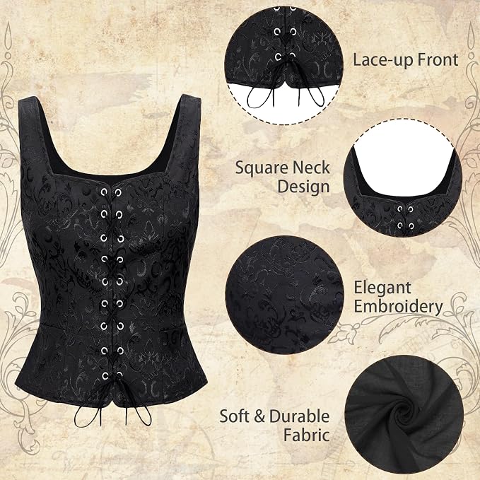 Jacquard White Corset