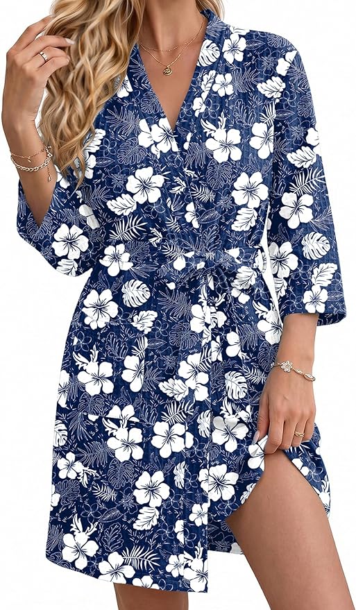 Deep Blue-floral