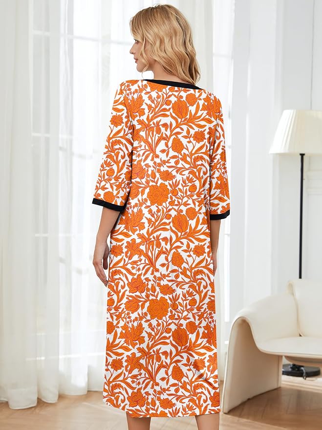 Orange Floral